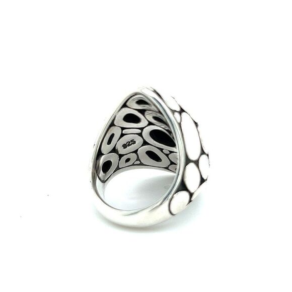 John Hardy Estate Ladies Kali Pebble Marquise Dome Ring Size 6 Silver JH10 - Picture 10 of 13